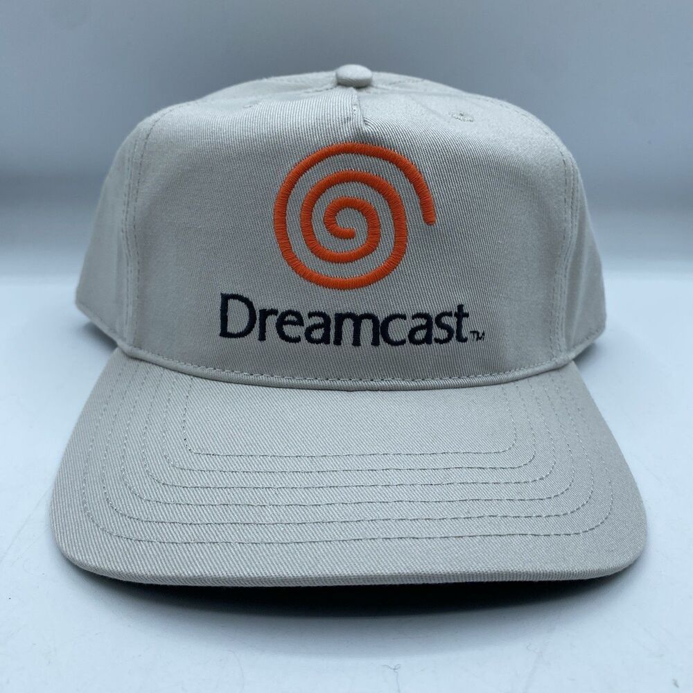 Dreamcast Hat Adult OSFA Gray Snapback Logo Embroidery Videogames Console NWOT